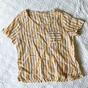 Christian Siriano Linen Top